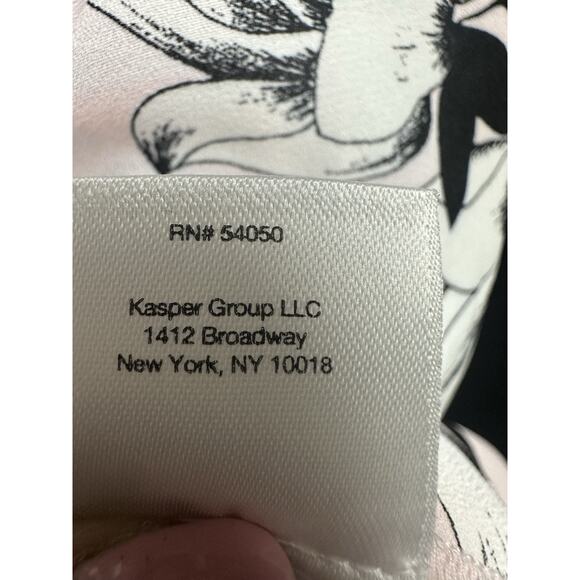 Nine West Women Black Pink White Dressy Tank Top Sleeveless Blouse Large 12/14 - Picture 12 of 12